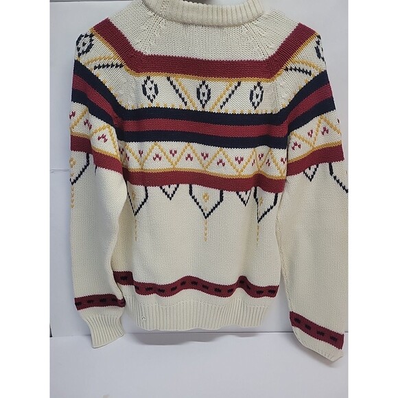 Vtg Youngbloods Fair Isle Ski Sweater Virgin Acrylic Knit Pullover Sz M - Picture 8 of 13